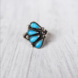 Vintage Turquoise and Sterling Ring